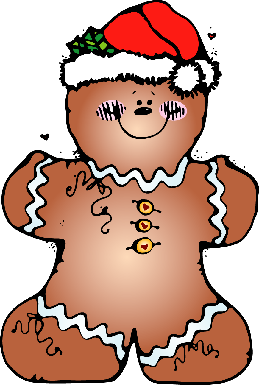 Gingerbread Clipart Melonheadz - Dj Inkers Christmas Clipart (870x1293)