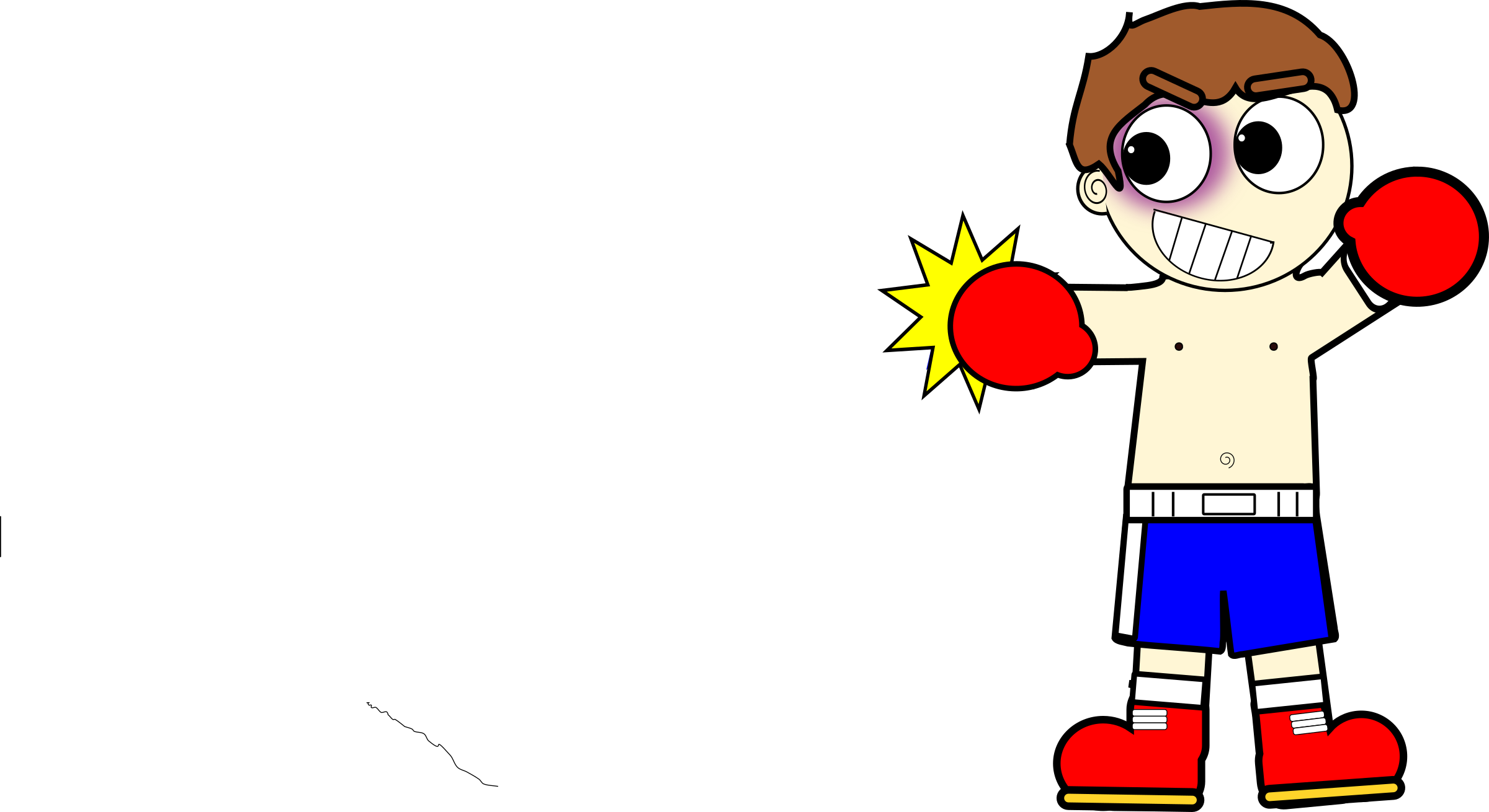 Cartoon Boxer Man Icons Png - Cartoon Boxer Png (2400x1310)