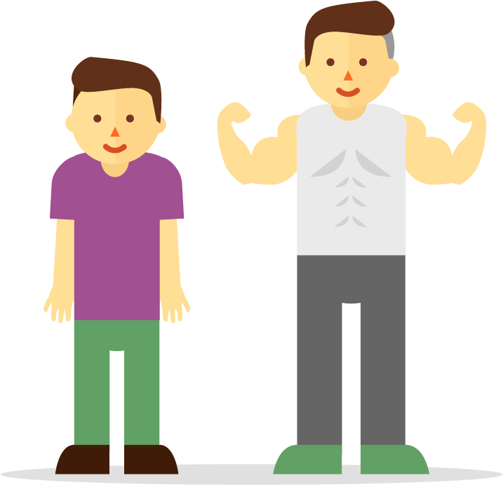 Why Is There A Range Of Serving Sizes - Healthy People Cartoon Png (720x701)