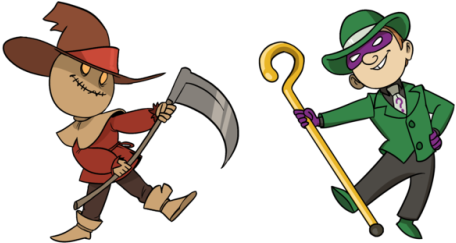 Three People Clipart - Batman: The Animated Series (500x323)