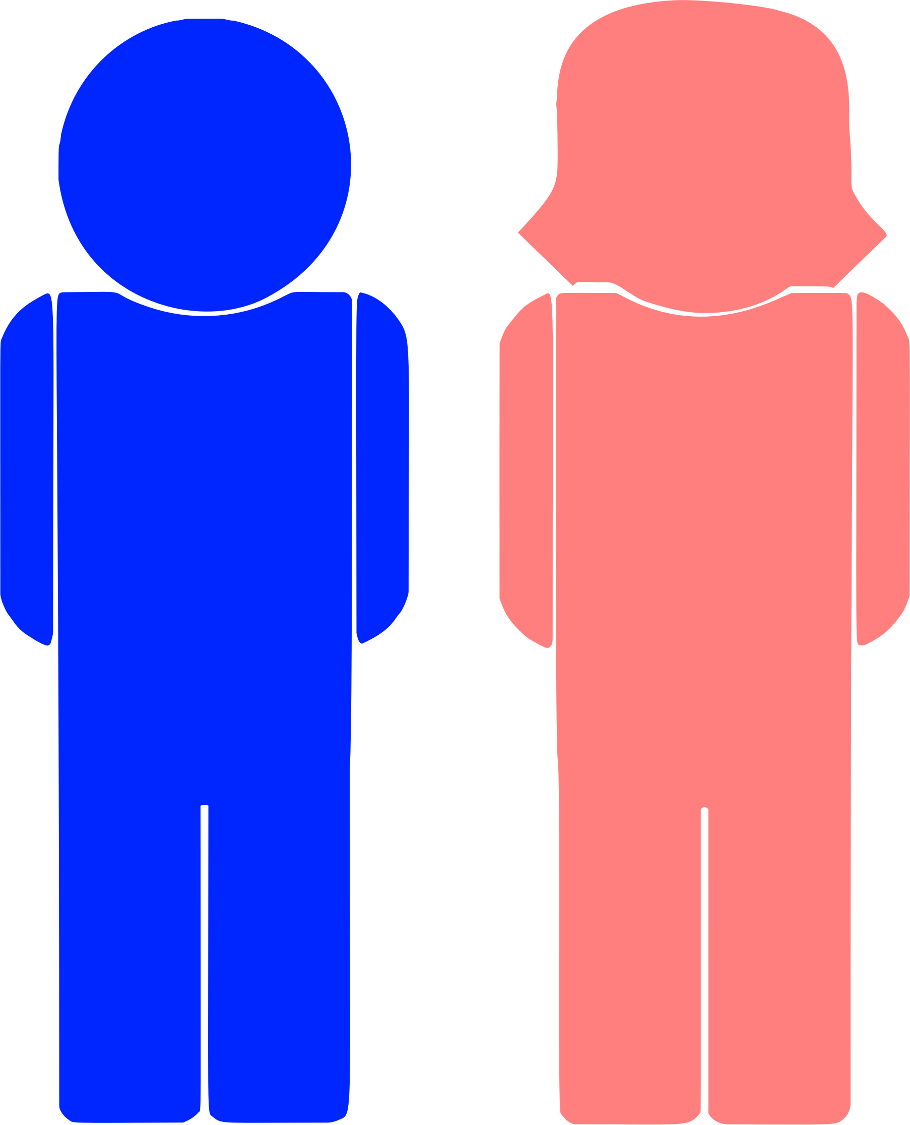 Big Image - Clip Art Male Female (1806x2231)