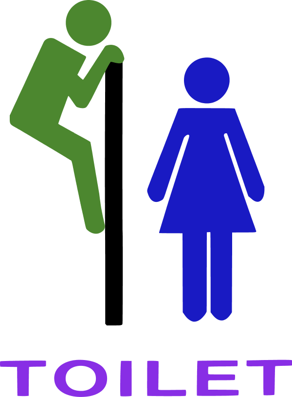 Mens Bathroom Sign - Gender Neutral Bathroom Logo (600x816)