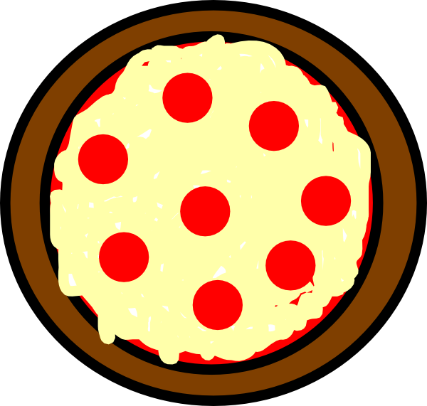Pizza Clip Art - Circle Objects Clipart Png (600x571)