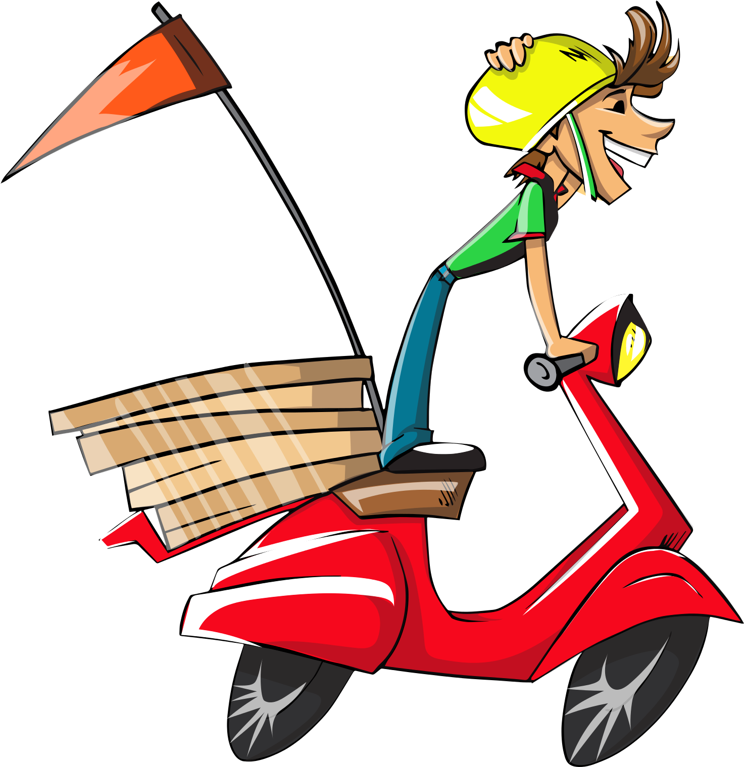 Delivery Boy Vector Png (1572x1647)