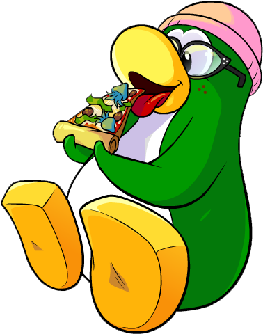 Pizza Party Clip Art - Eating Clipart Without Background (392x497)