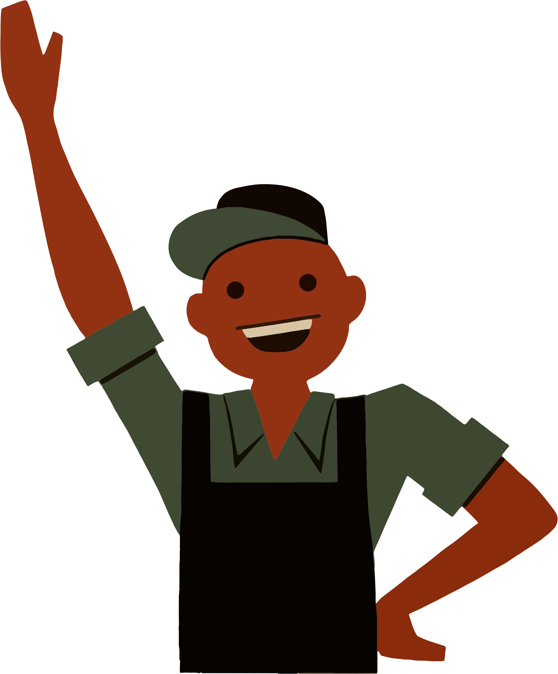 See Here Person Clipart Transparent Background - Friendly Boy (1828x2210)