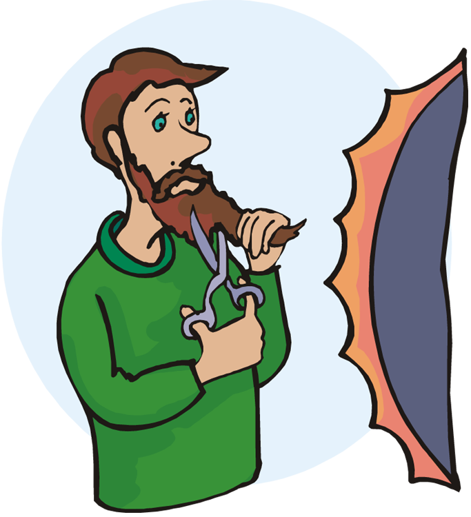 365 Days Of Fun In Marriage - Cut Own Hair Clipart (683x750)