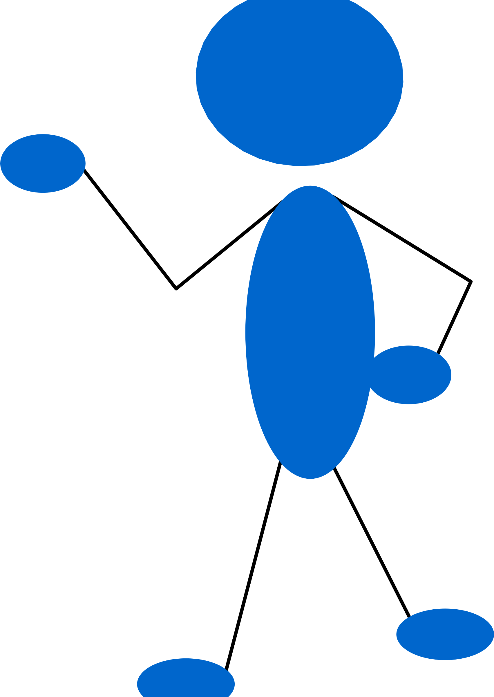 Big Image - Stick Man Pointing Clipart (1722x2400)