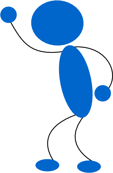 Blueman 304 Png Images - Stick Person Yelling (393x600)
