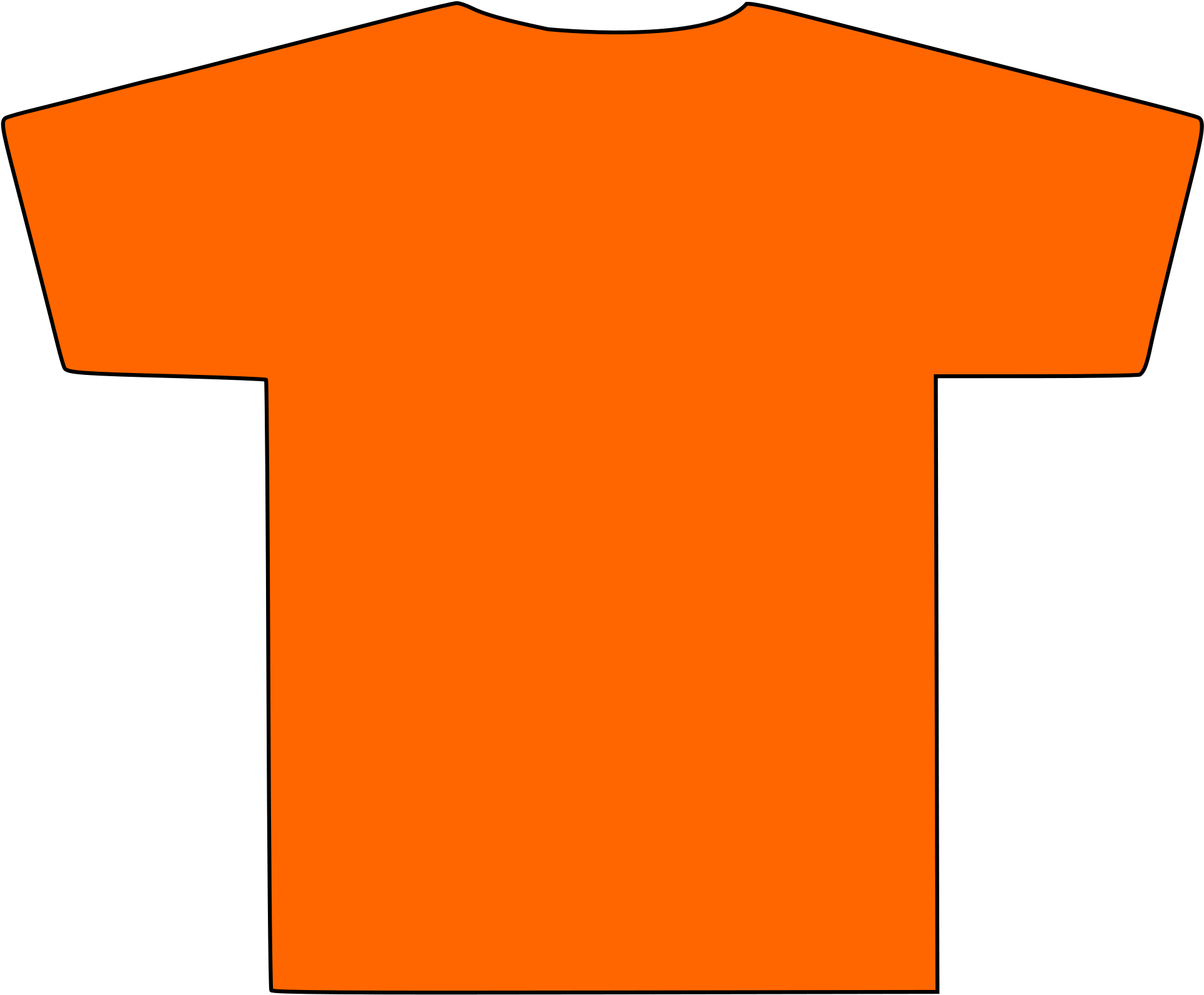 Filet Shirt Silhouette - Silhouette Of A Shirt (2000x2000)