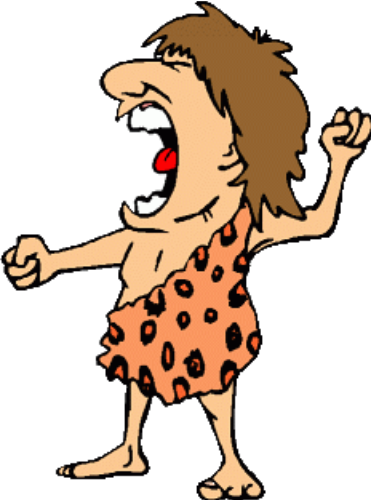 Caveman - Clipart - Hymn Of The Primal Man (371x500)