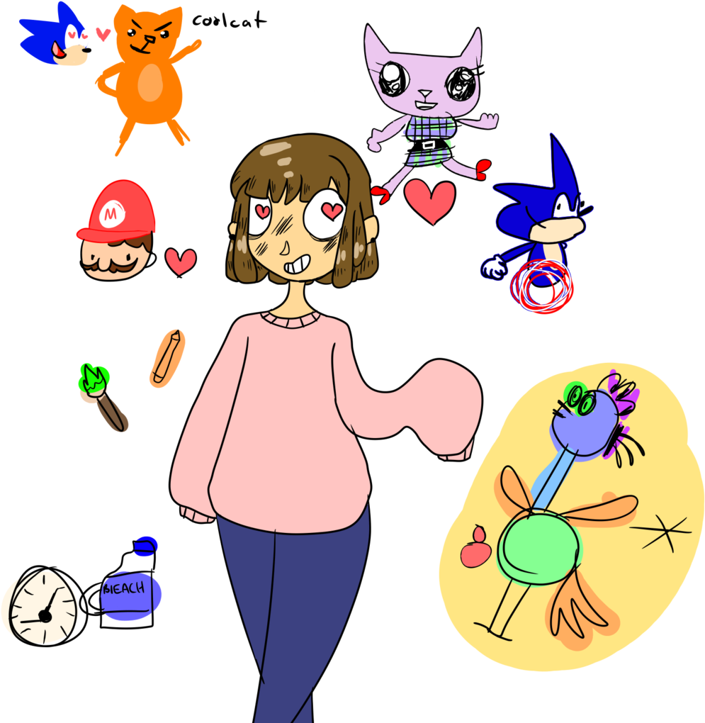 Catzythecoffeebean Oh Man Old Cringy 5 Year Old Me - Cartoon (1024x1024)