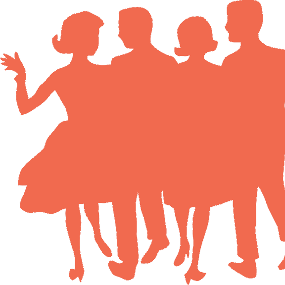 Human Clipart Social Event - Rich People Silhouette (576x576)