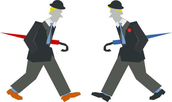 Cartoon Person Walking Png (2221x1325)