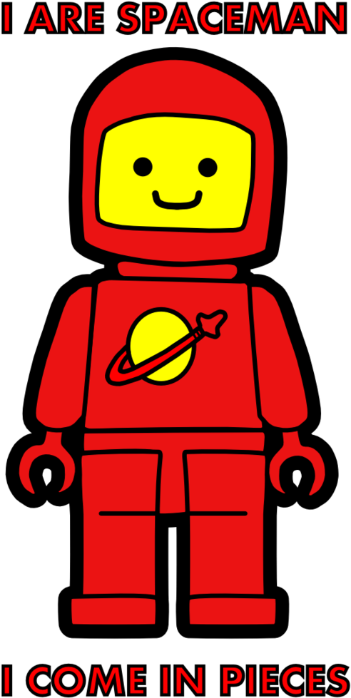 I Are Lego Spaceman - Cartoon (752x1063)