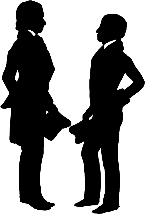 Victorian Man Cliparts - Victorian Silhouette Man Portrait (591x876)