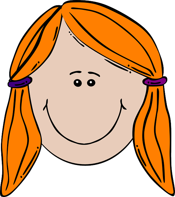 Ginger Girl Clip Art - Chewing Gum Cartoon Gif - (569x640) Png Clipart  Download