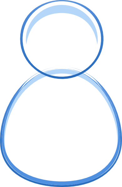 Person Outline 2 Clip Art - Clip Art (390x599)