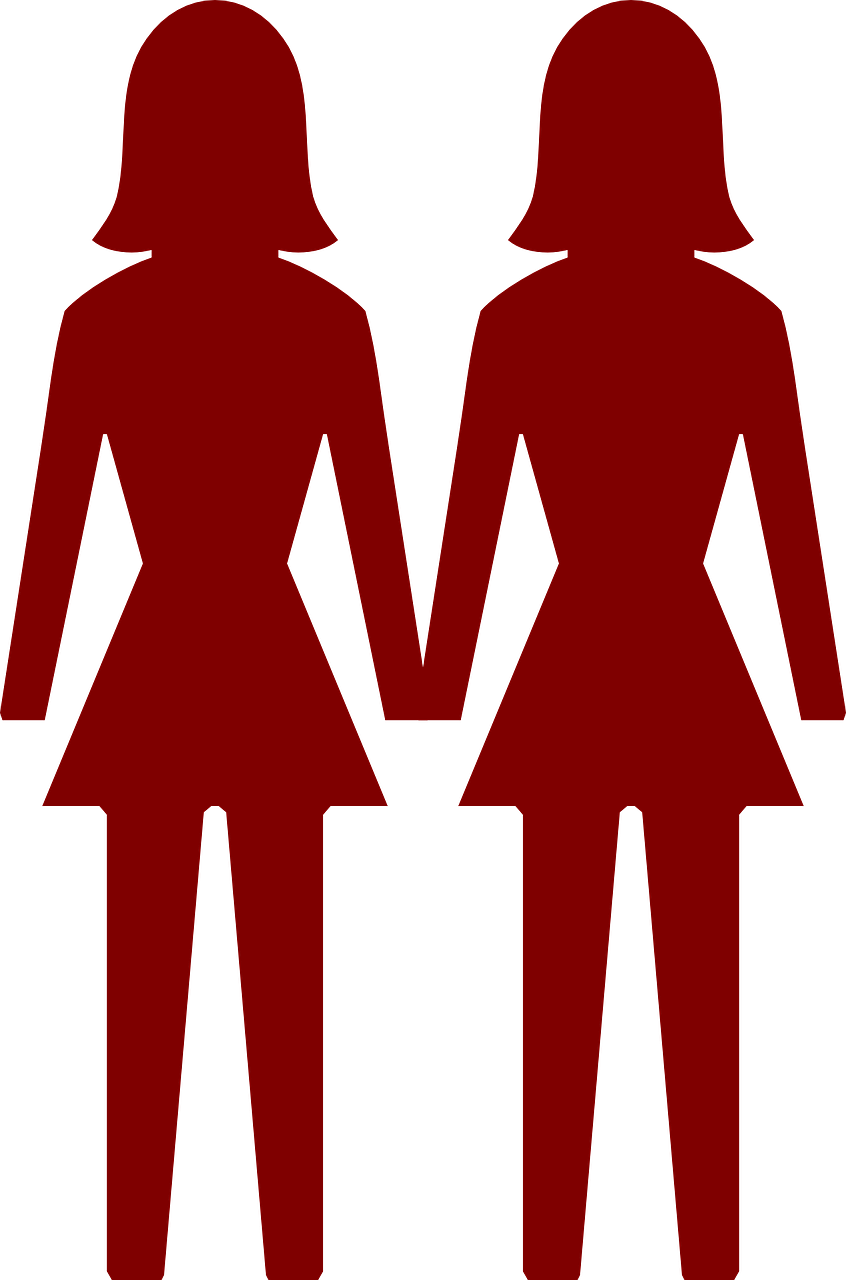 Two Women Clip Art (500x756)