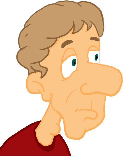 Pencil Neck - Neck Cartoon (397x505)