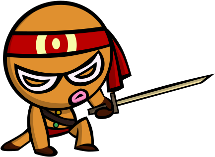 Ninjabread Man By Ekarasz - Gingerbread Man Ninja (474x336)
