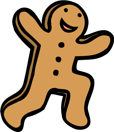 Gingerbread Man - Running Gingerbread Man Png (512x512)