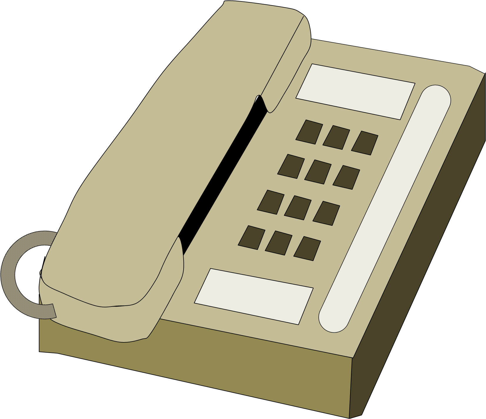 Telephone Clip Art (1652x1427)