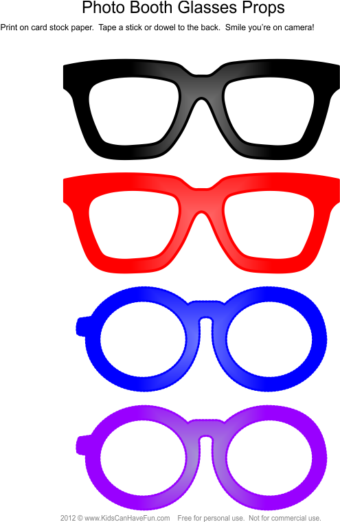 Glass Clipart Photobooth - Glasses Frames Photo Booth (531x759)