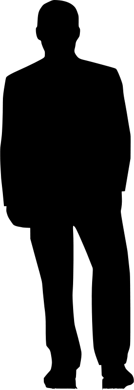Person Back Silhouette Png (275x800)