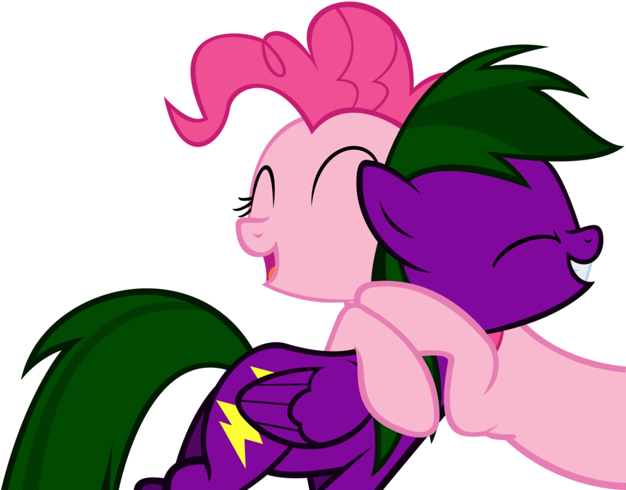 More Like Draw To Adopt Pony - Mlp Pinkie Pie Hugging Base (900x709)