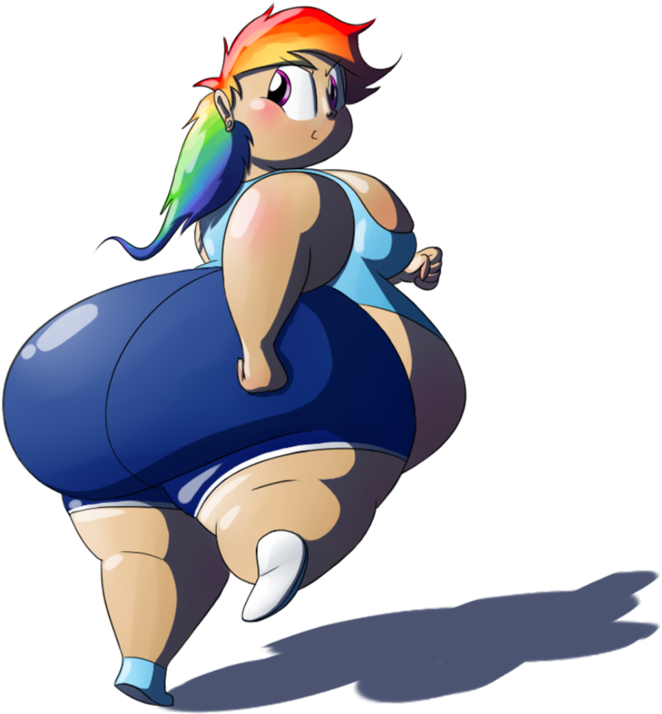 Human Fat Rainbow Dash By Secretgoombaman12345 On Deviantart - Fat Human Rainbow Dash (1024x1152)