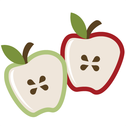 Apple Cut Clip Art - Apple Slices Clip Art (432x432)