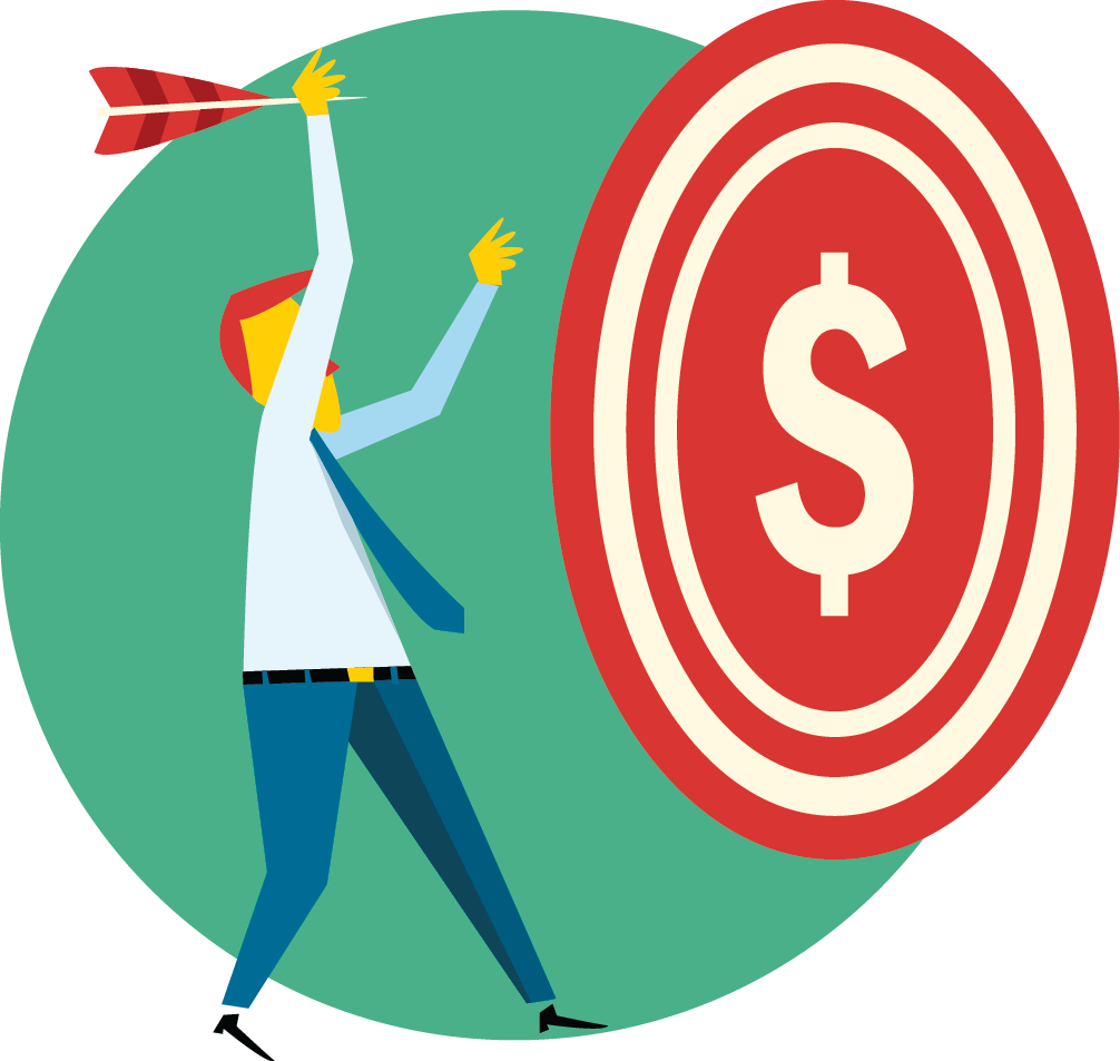 Businessman Dart Target Goal Green - Business Strategy Clip Art (1006x953)