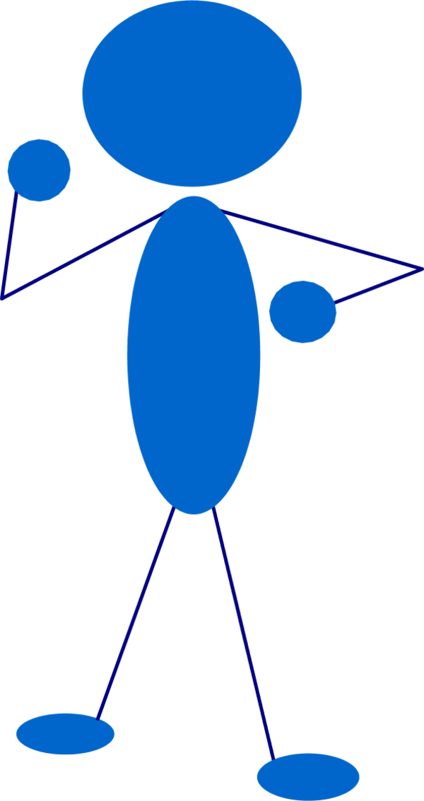 Blue Man Thinking And Contemplating - Blue Man Thinking And Contemplating (600x1133)