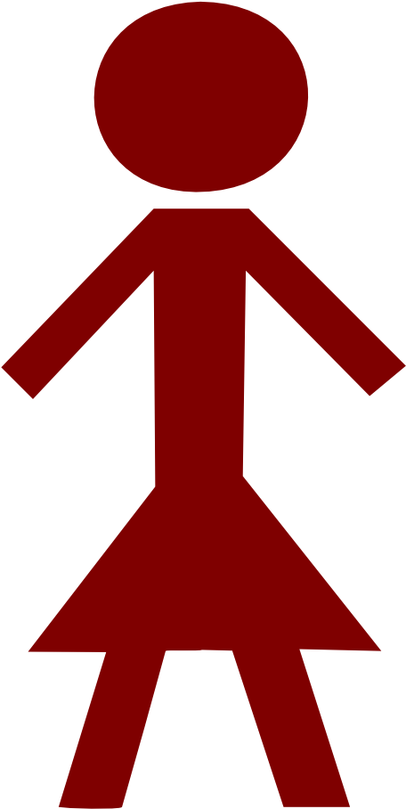 Stick Figure - Female - Blue Stick Figure People (1000x1000)