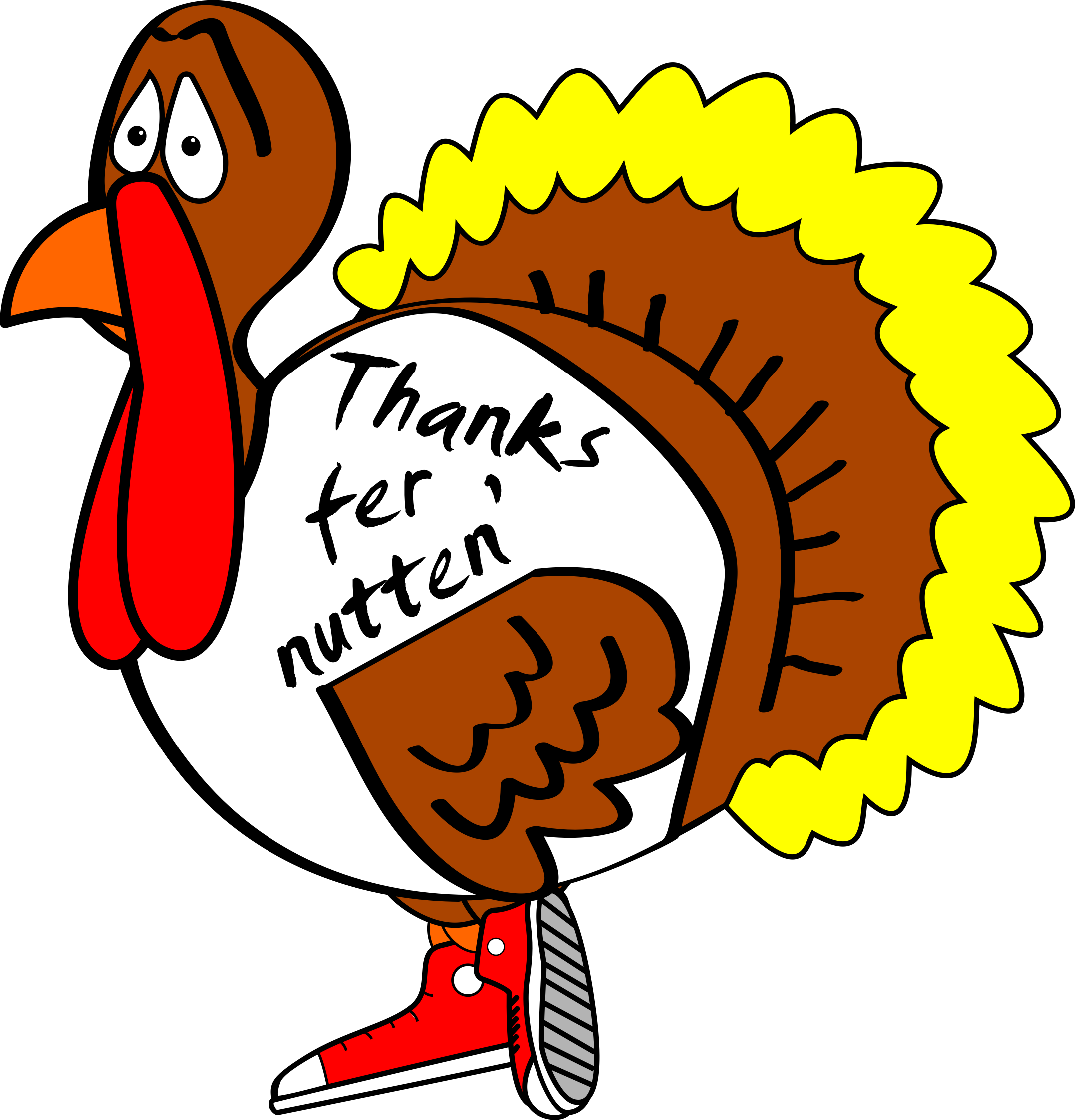 Thanksgiving Funny Pictures Clip Art - Funny Turkey Clipart (2154x2243)