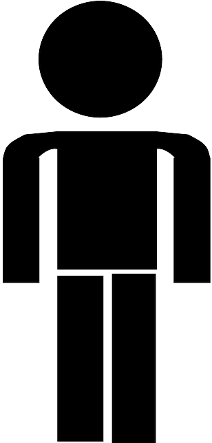 Black, Stick, Symbol, People, Man, Female, Male - Male Stick Figure (320x640)