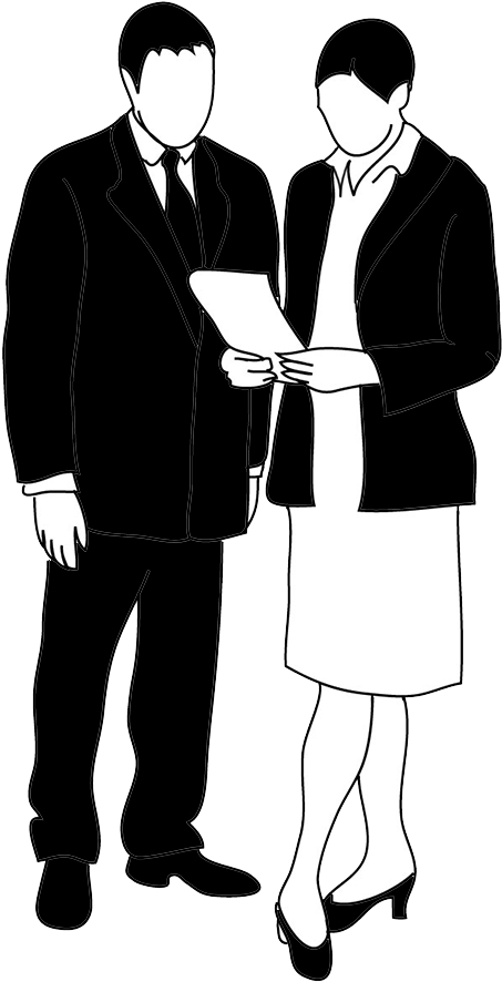 Silhouettes Of People - Businessperson (472x945)