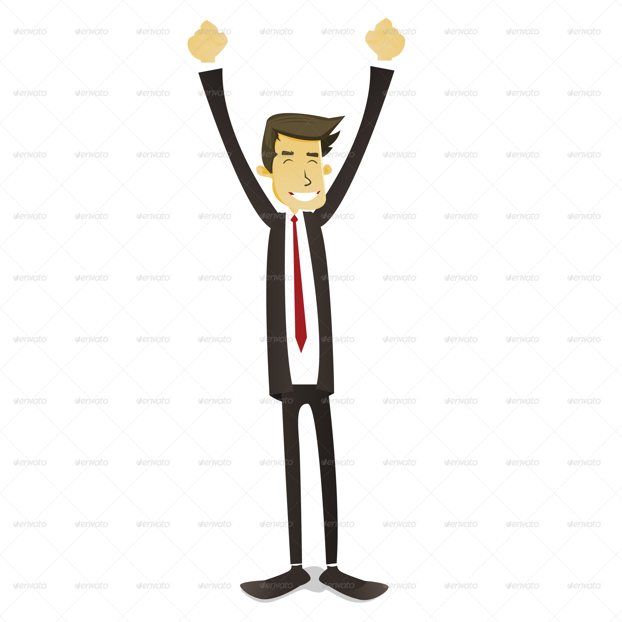 Business Man Set - Happy And Sad Man Png (2000x2000)