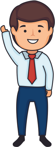 Businessman Cartoon Icon - Vector Graphics (550x550)