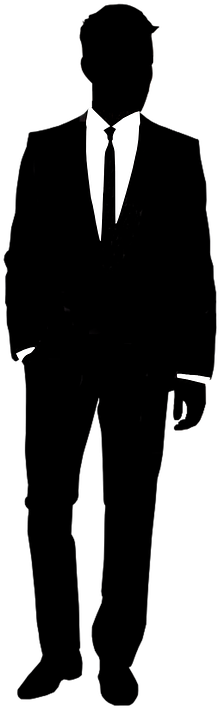 Silhouette, Businessman, Career, Suit, Success, Work - Suit Silhouette (236x720)