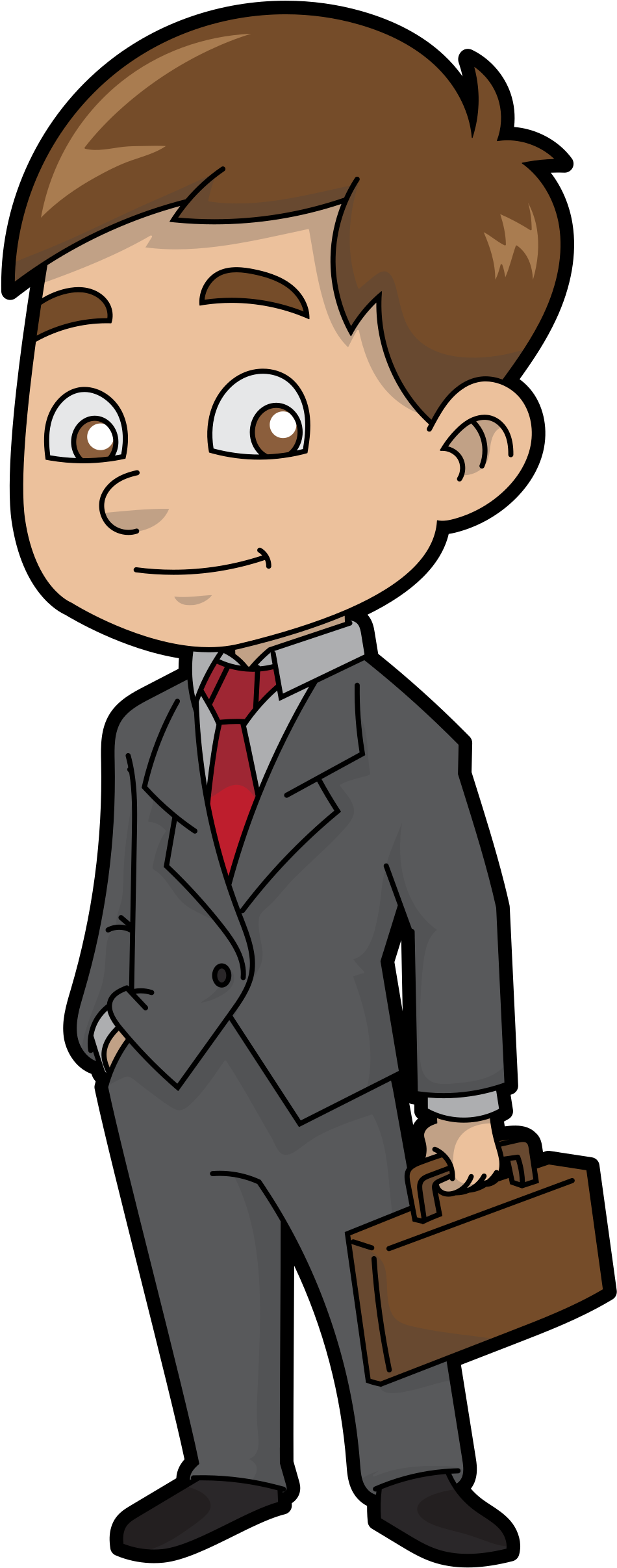Open - Cartoon Pic Of A Businessman (2000x2588)