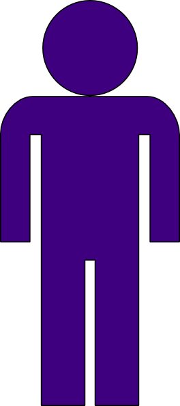 Free Purple People Cliparts, Download Free Clip Art, - Purple Clipart Man (264x593)