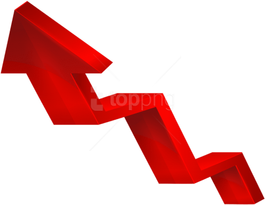 Free Png Download Increase Arrow Red Transparent Clipart - Increase Transparent (850x655)