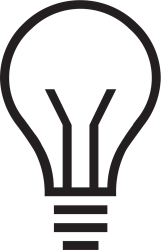 Bohlam Clipart - Lightbulb Outline Png (322x500)