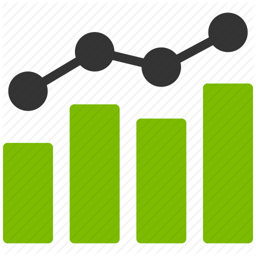 Stock Market Clipart Finance Chart - Analytics Flat Icon (512x512)