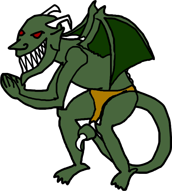 #dailydoodle 100 Creatures 22 Imp - Cartoon (600x668)