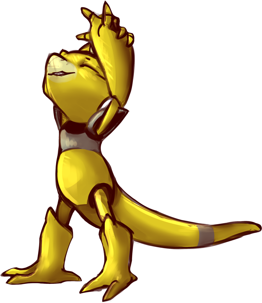 Imp Playin Some Games - Cartoon (867x1021)