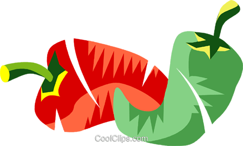 Hot Peppers Royalty Free Vector Clip Art Illustration - Hot Peppers Royalty Free Vector Clip Art Illustration (480x288)