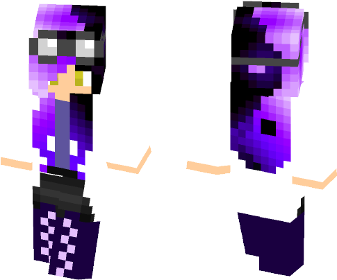 Ying Yang Lab Girl - Cute Summer Minecraft Skins For Girls (584x497)